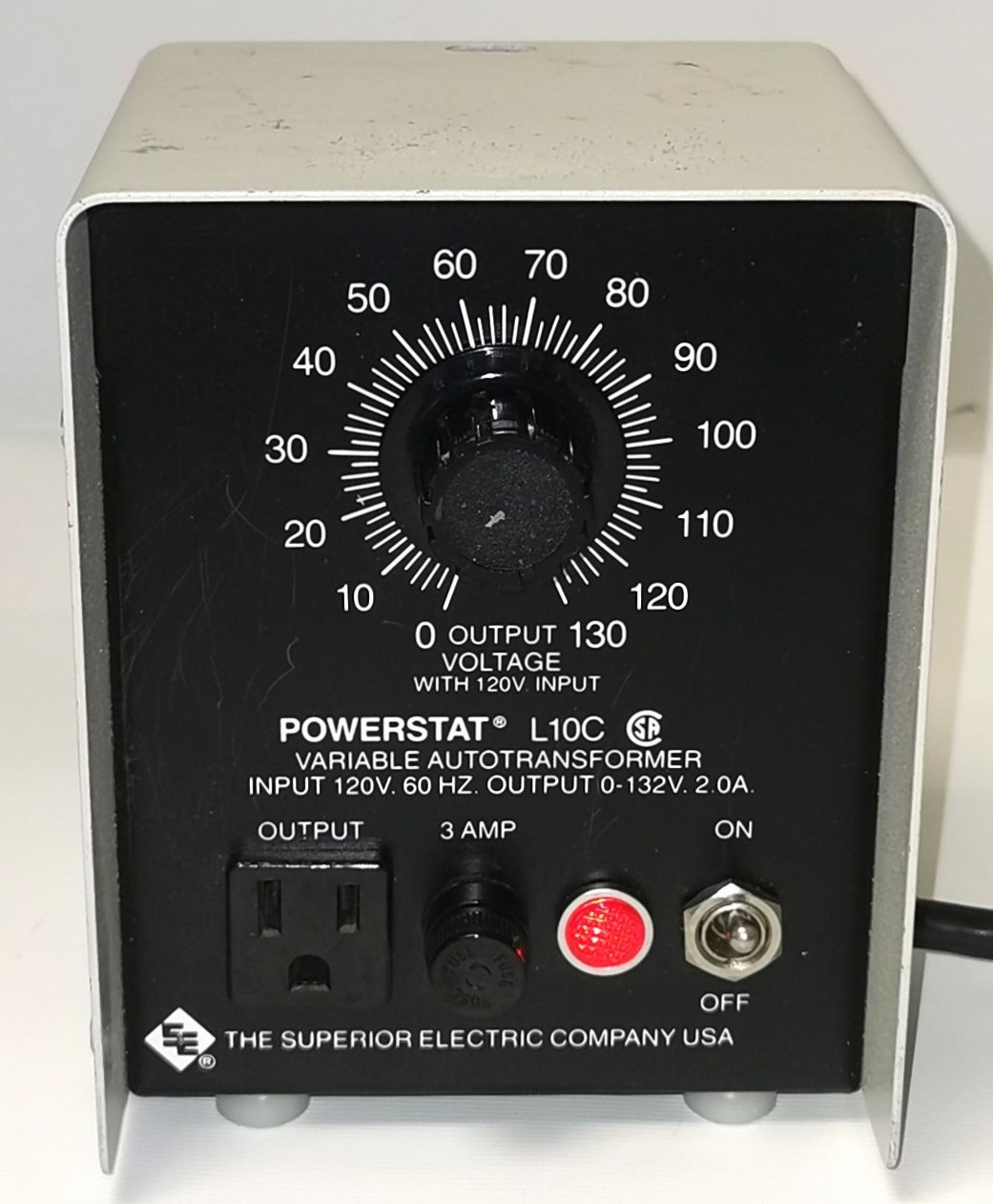 Used Superior Electric Powerstat L10C Variable Autotransformer