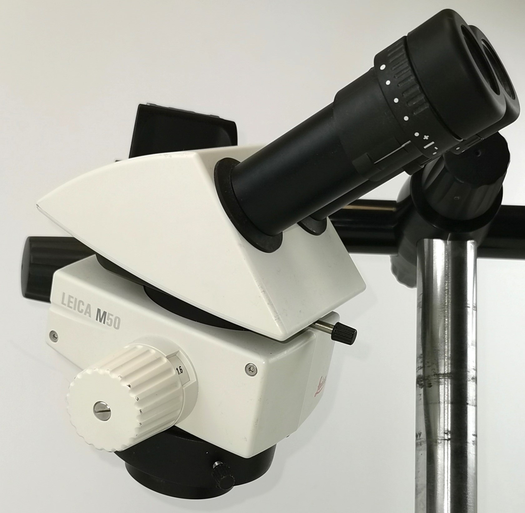Used Leica M50 Stereo Zoom Microscope on Swing-Arm Stand
