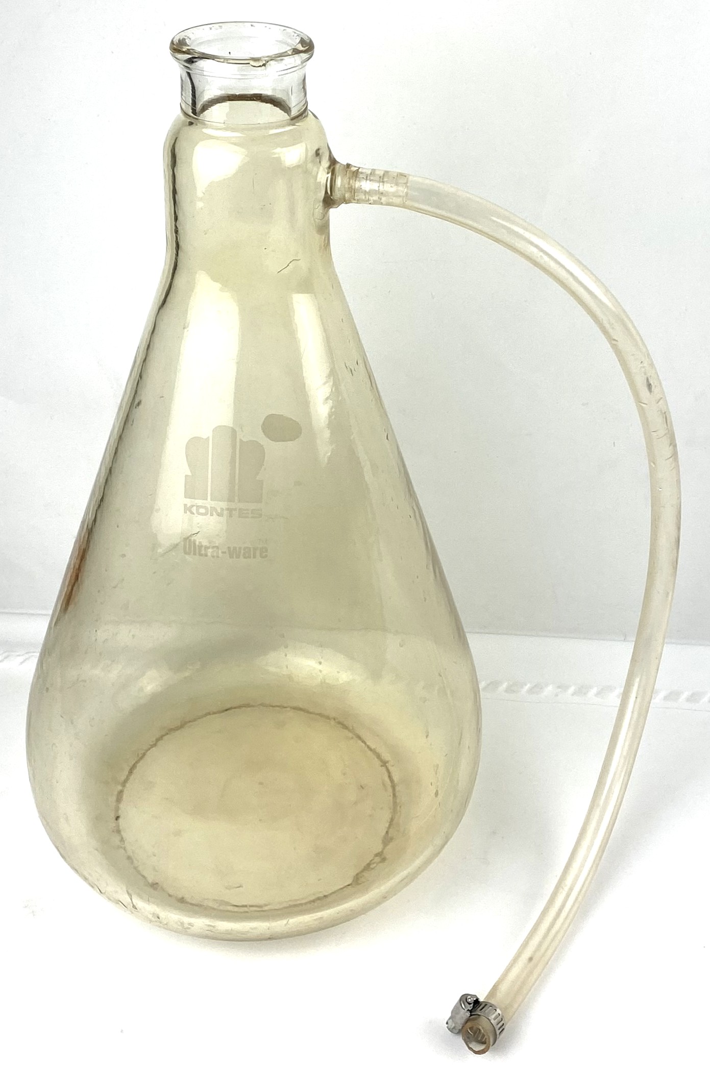 Used Corning PYREX 5340 (and Equivalent) 4L Filtration Flask with Sidearm Tubulation