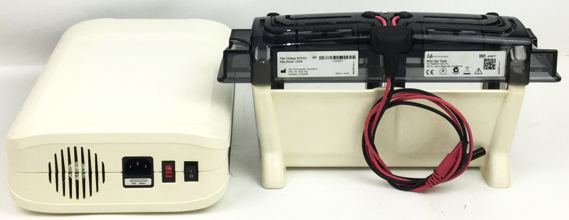 Used Life Technologies Mini Gel Tank with PowerEase 90W Power Supply