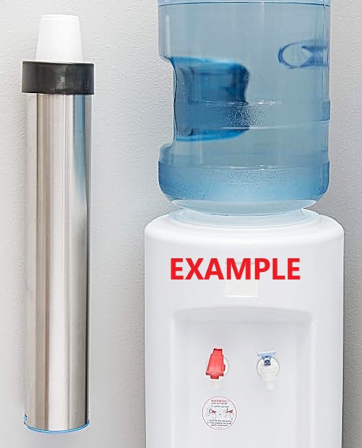 New Open Box Dispense-Rite ADJ-2S Stainless Steel In-Counter Cup Dispenser