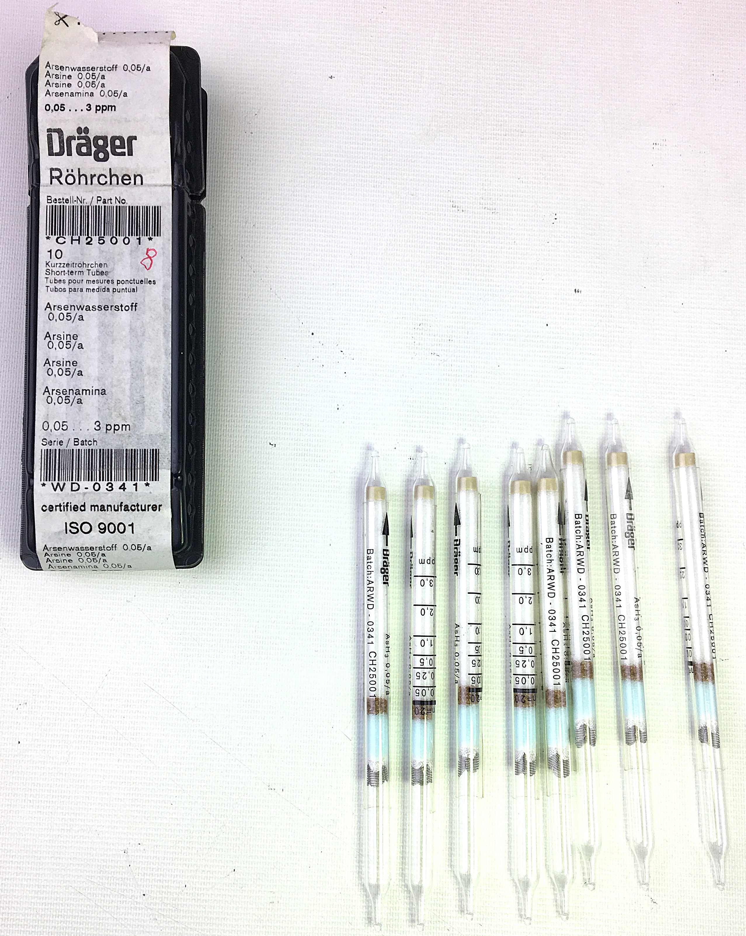 Used Draeger Model 31 Multi-Gas Detector Pump with Case and Assorted Tubes