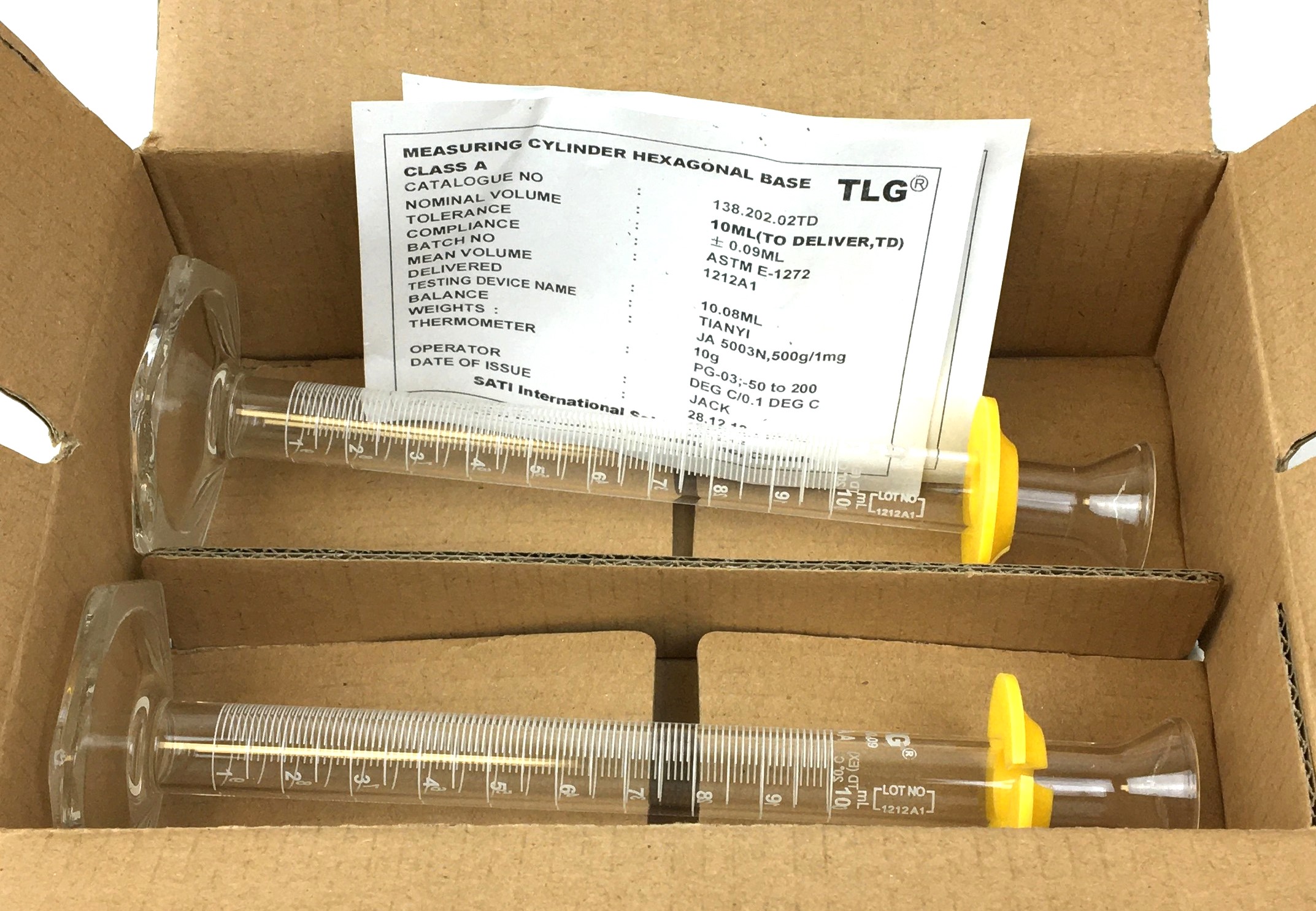New 10mL Graduated Cylinder - Assorted Brands