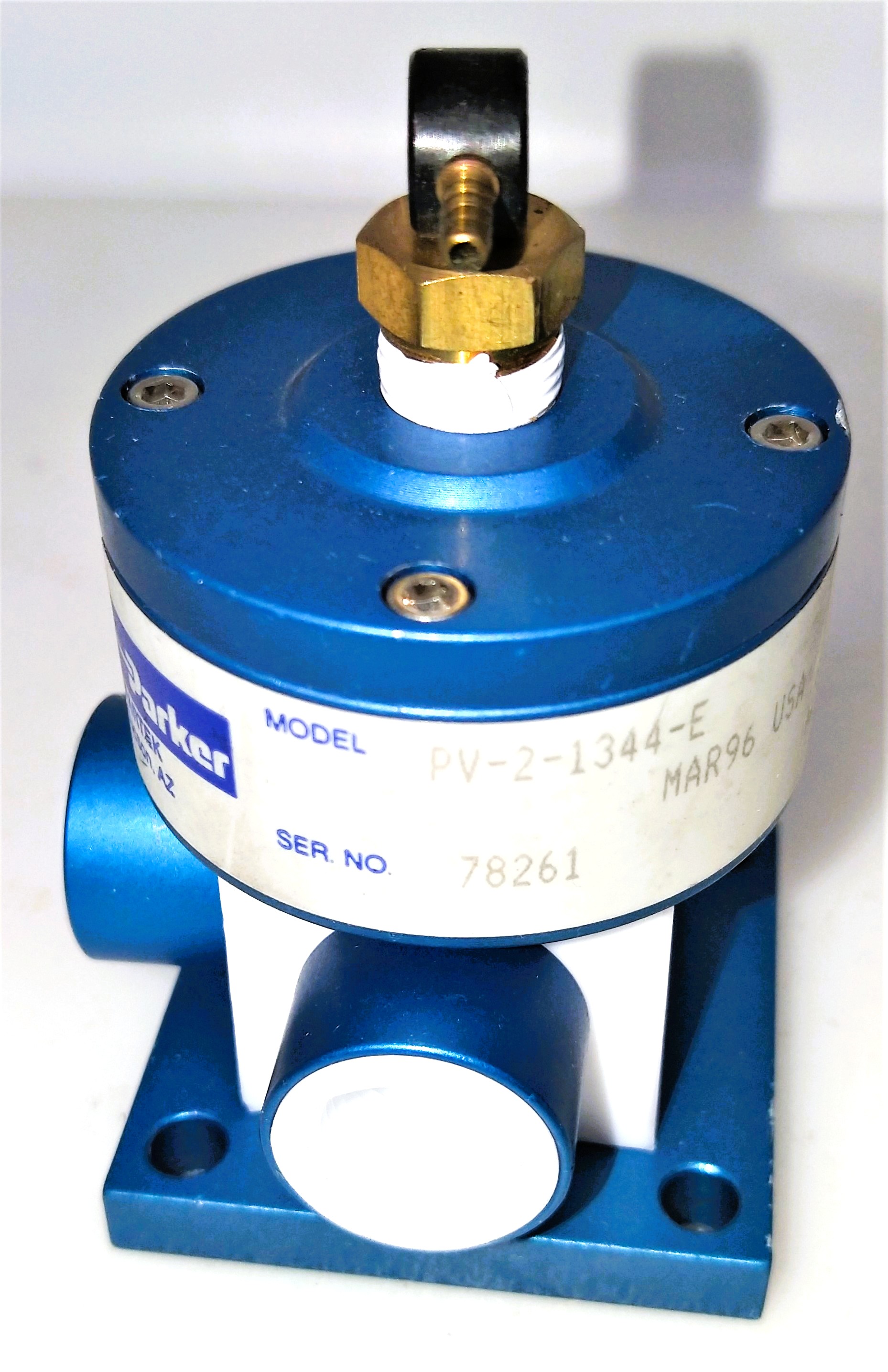 New Open Box Parker PV-2-1344-E Miniature Pneumatic Diaphragm Valve