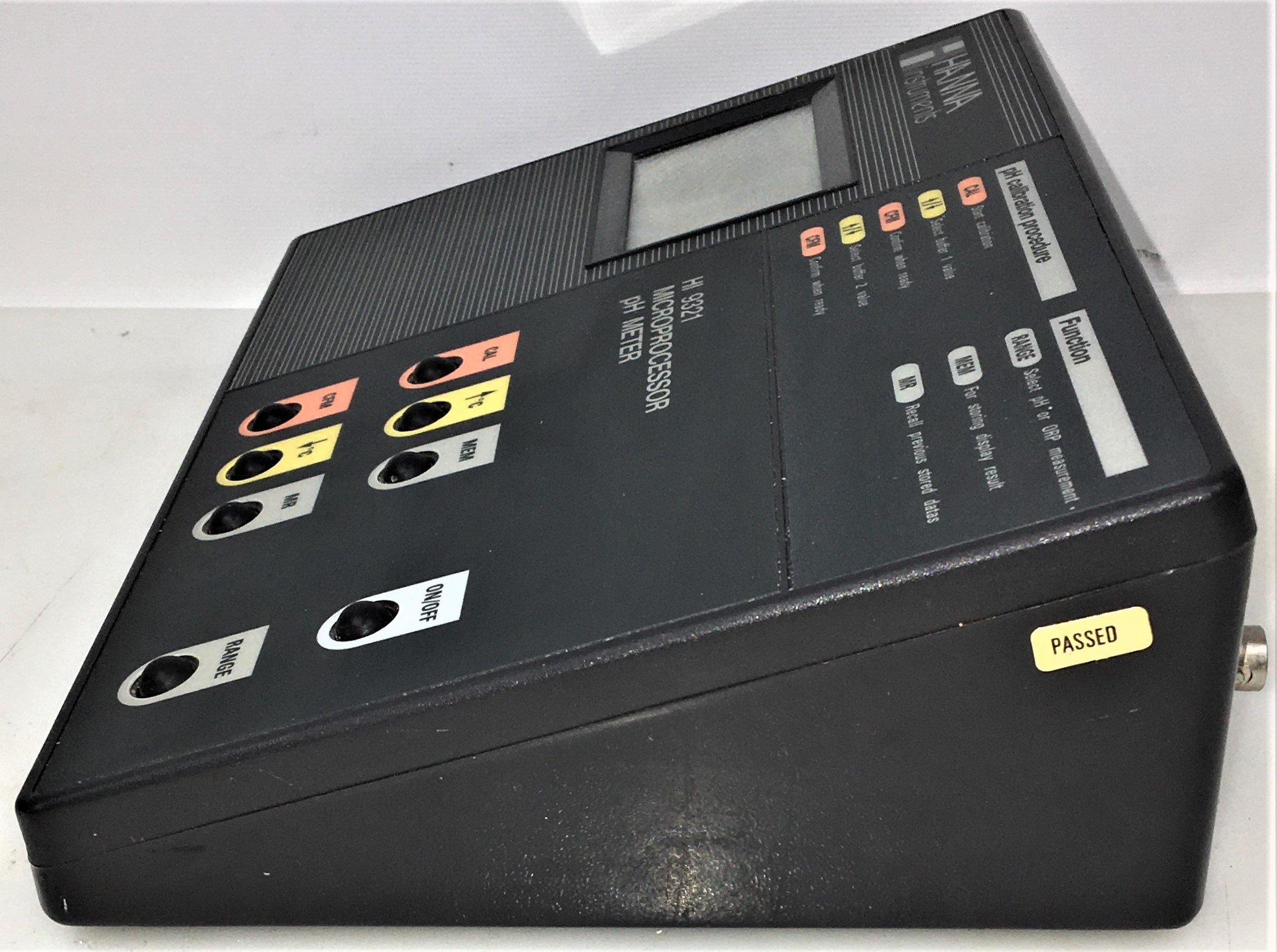 Used Hanna HI 9321 Benchtop pH Meter with New Electrode and Support Stand