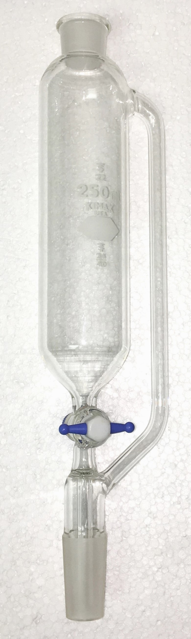Used Corning PYREX 6389 (or Equivalent) 250mL Pressure-Equalizing Addition Funnel