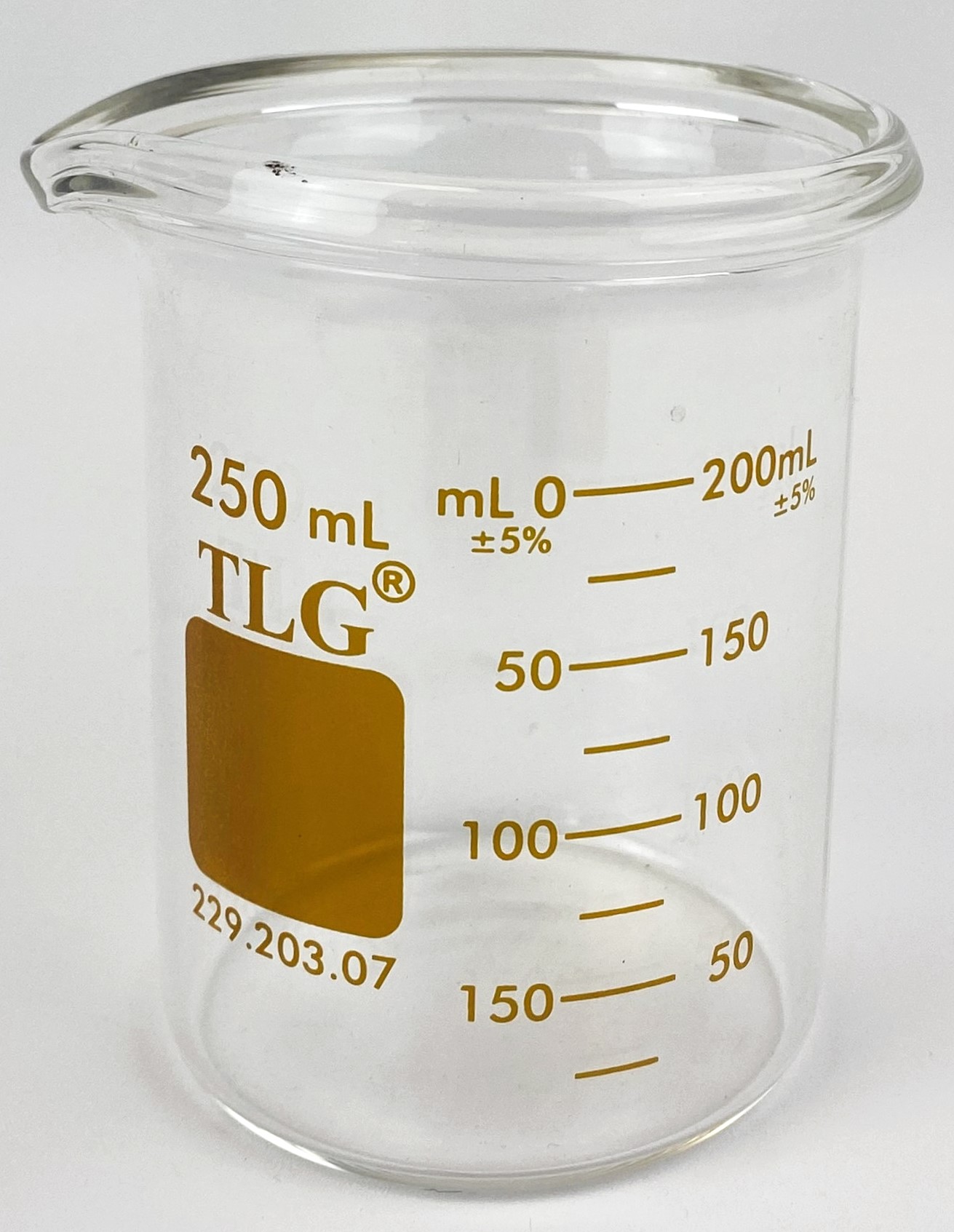 New TLG 229.203.07 Heavy-Duty 250mL Graduated Beaker