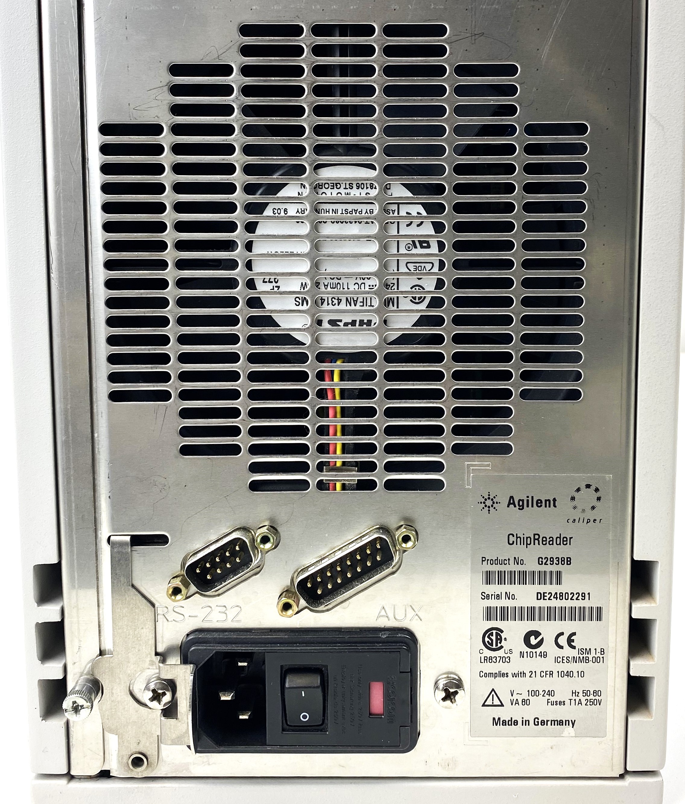 Used Agilent 2100 (G2938B) BioAnalyzer DNA Chip Reader