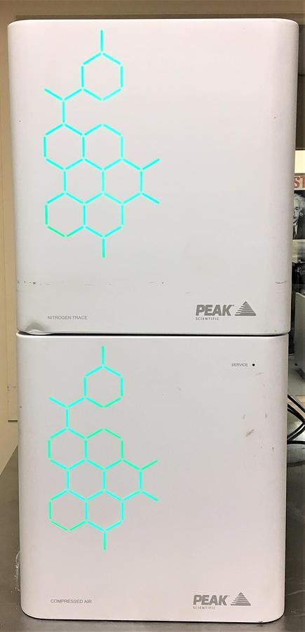 Used Peak Trace 600 Nitrogen Generator with Precision Air Compressor