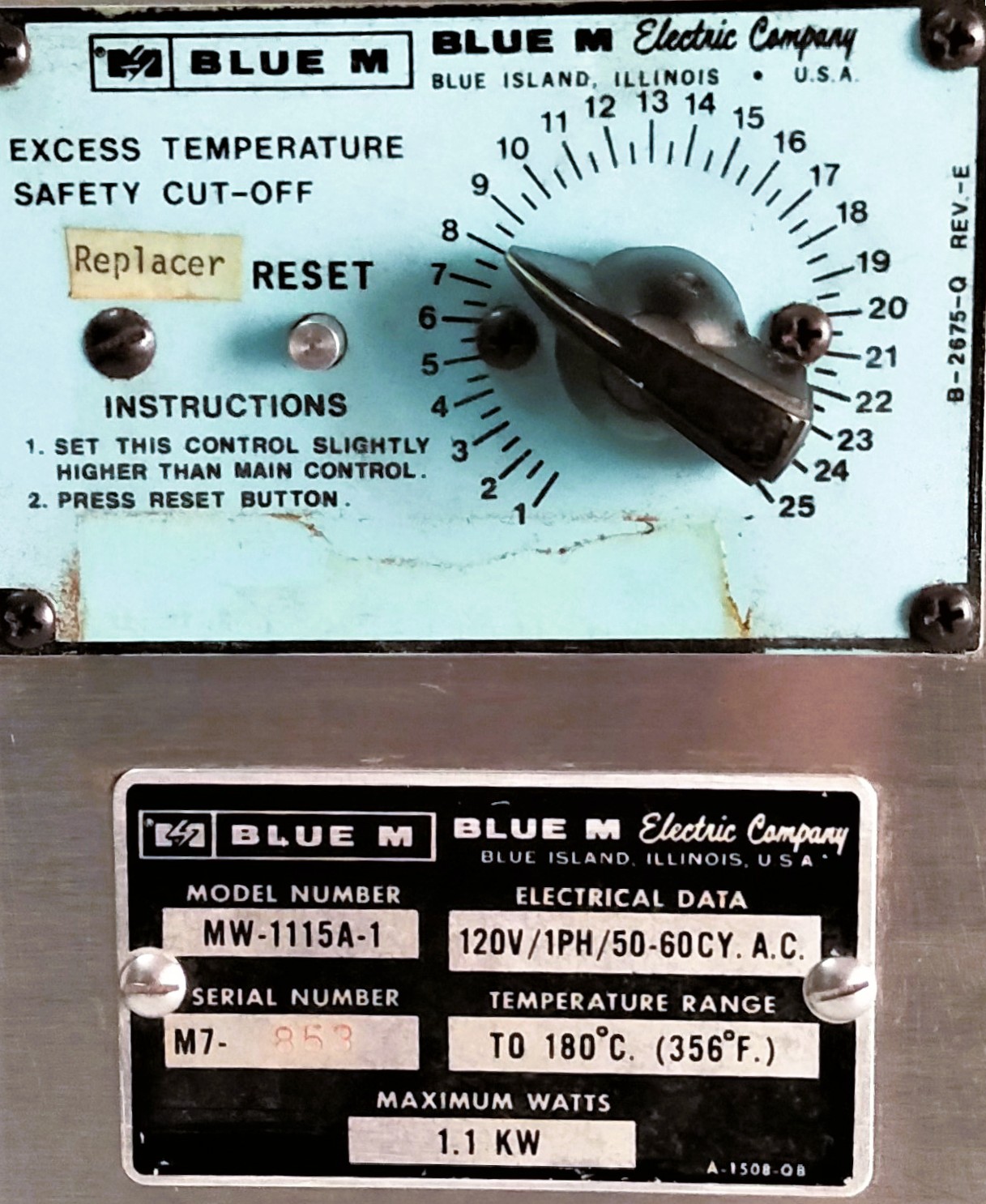 Used Blue-M MagniWhirl MW-1115A-1 Shaking Bath (10L)