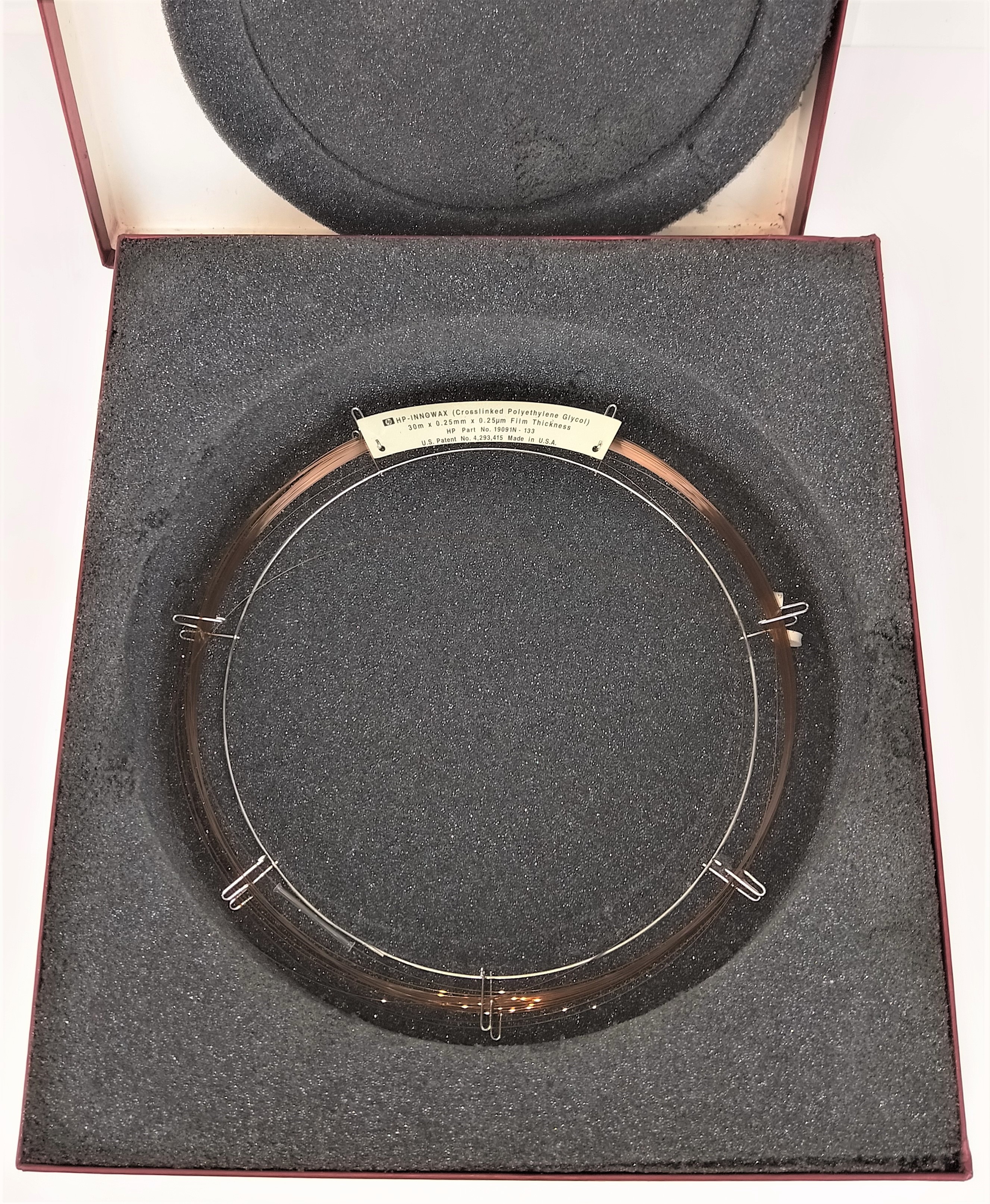 Used Hewlett Packard HP-INNOWax (19019N-133) Capillary Column (30M x 0.25mm x 0.25µm)