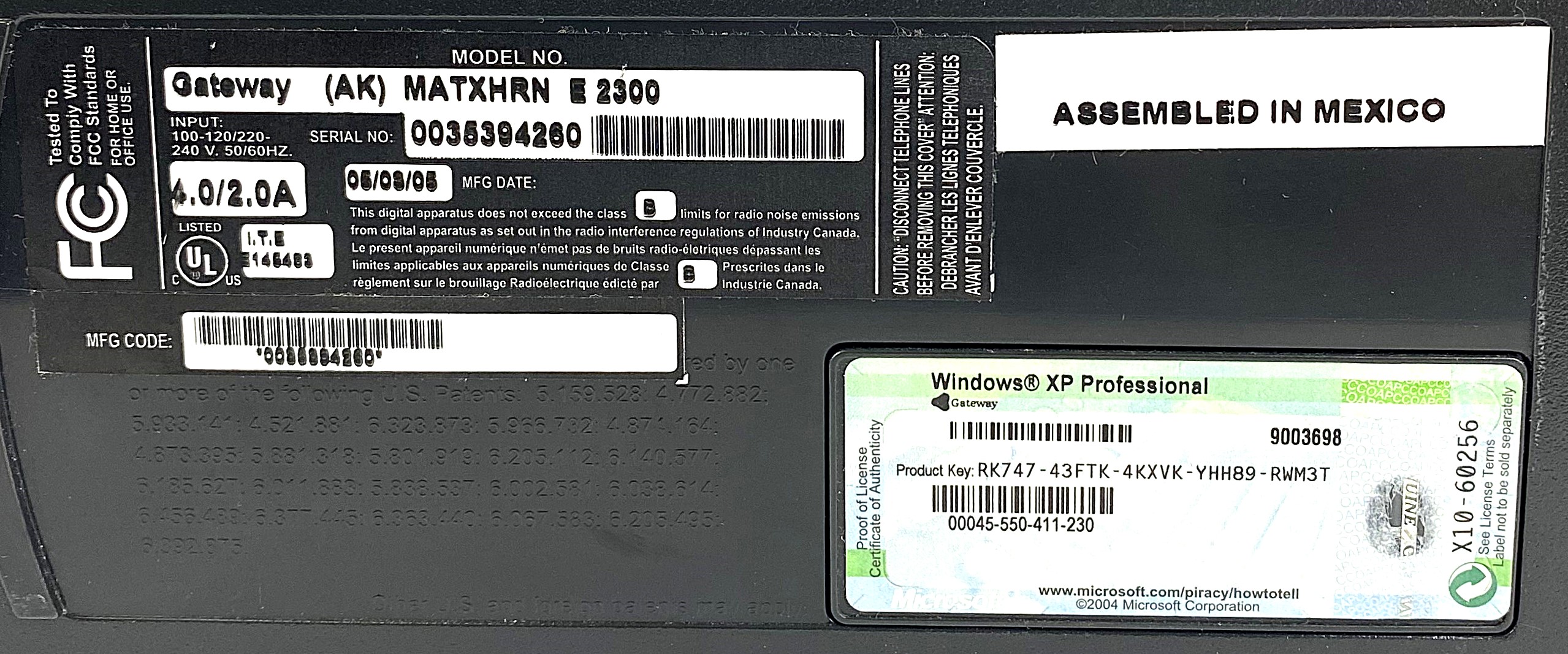 Used Stratagene Mx3005P QPCR System with PC