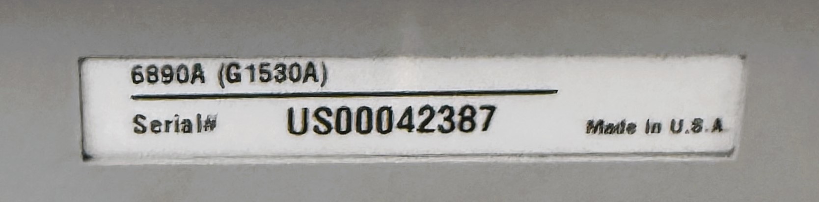 As is Agilent 6890A Plus (G1530A) Gas Chromatograph