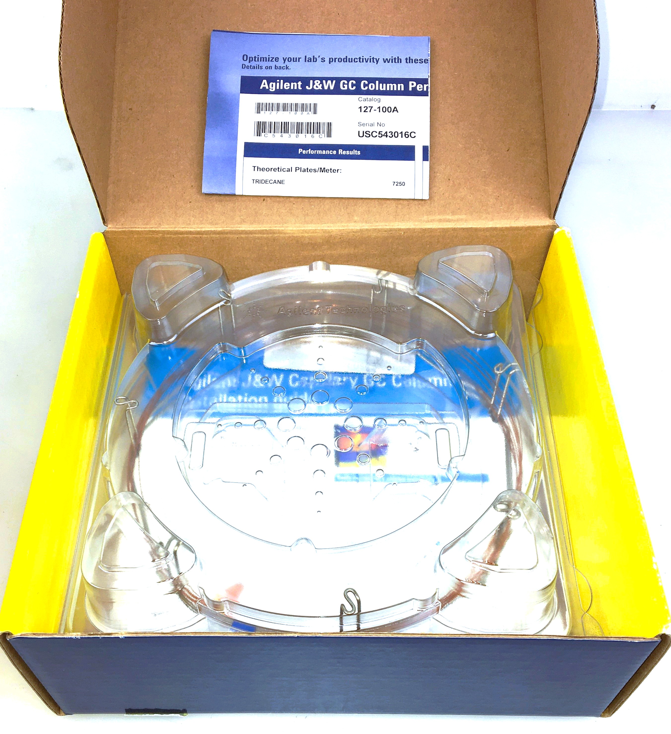 Used Agilent DB-1 (127-100A) Capillary Column (5M × 0.10mm x 0.12µm)