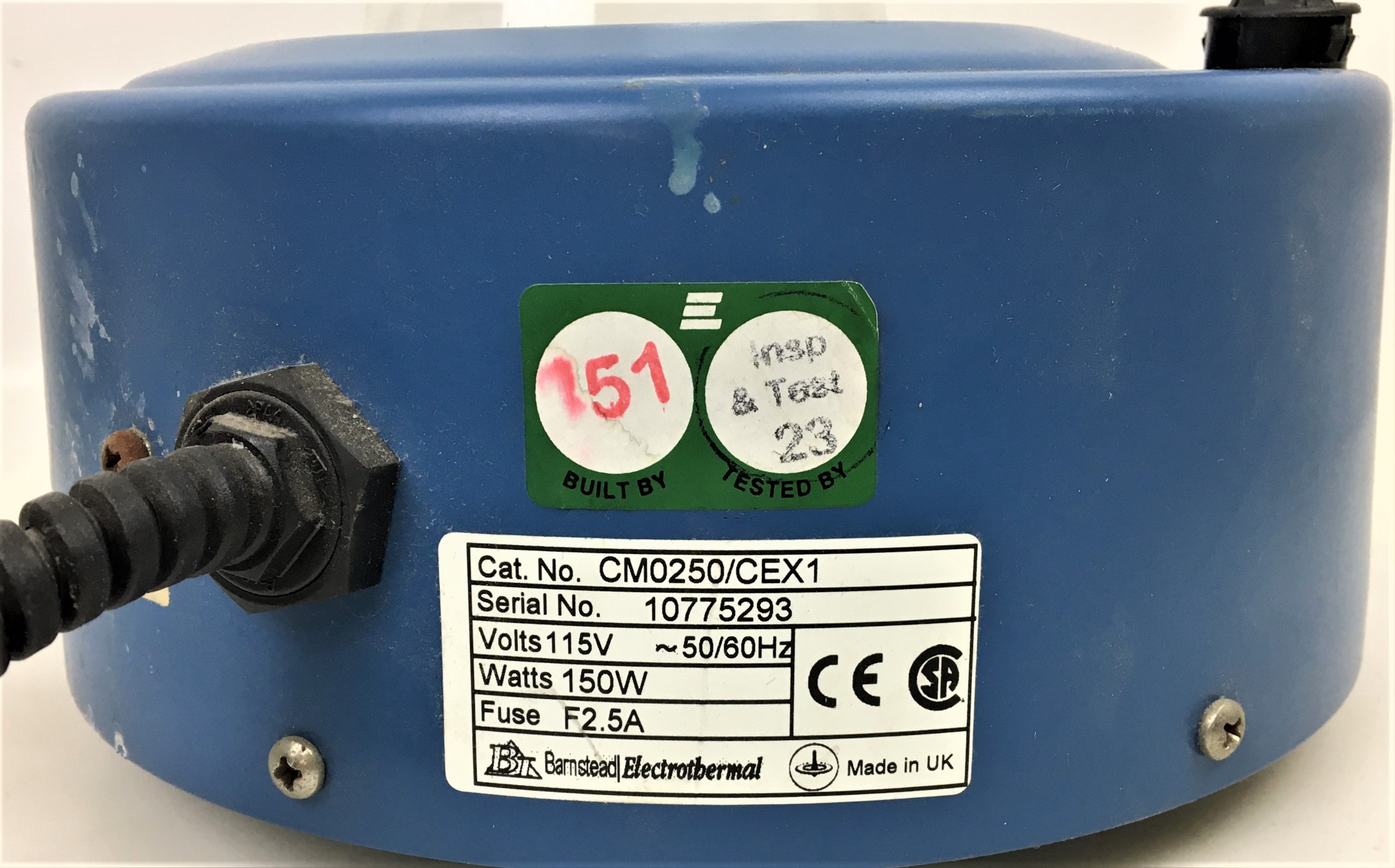 Used Reflux Distillation Kit with Barnstead Electrothermal CM0250-CEX1 Heating Mantle - 250mL