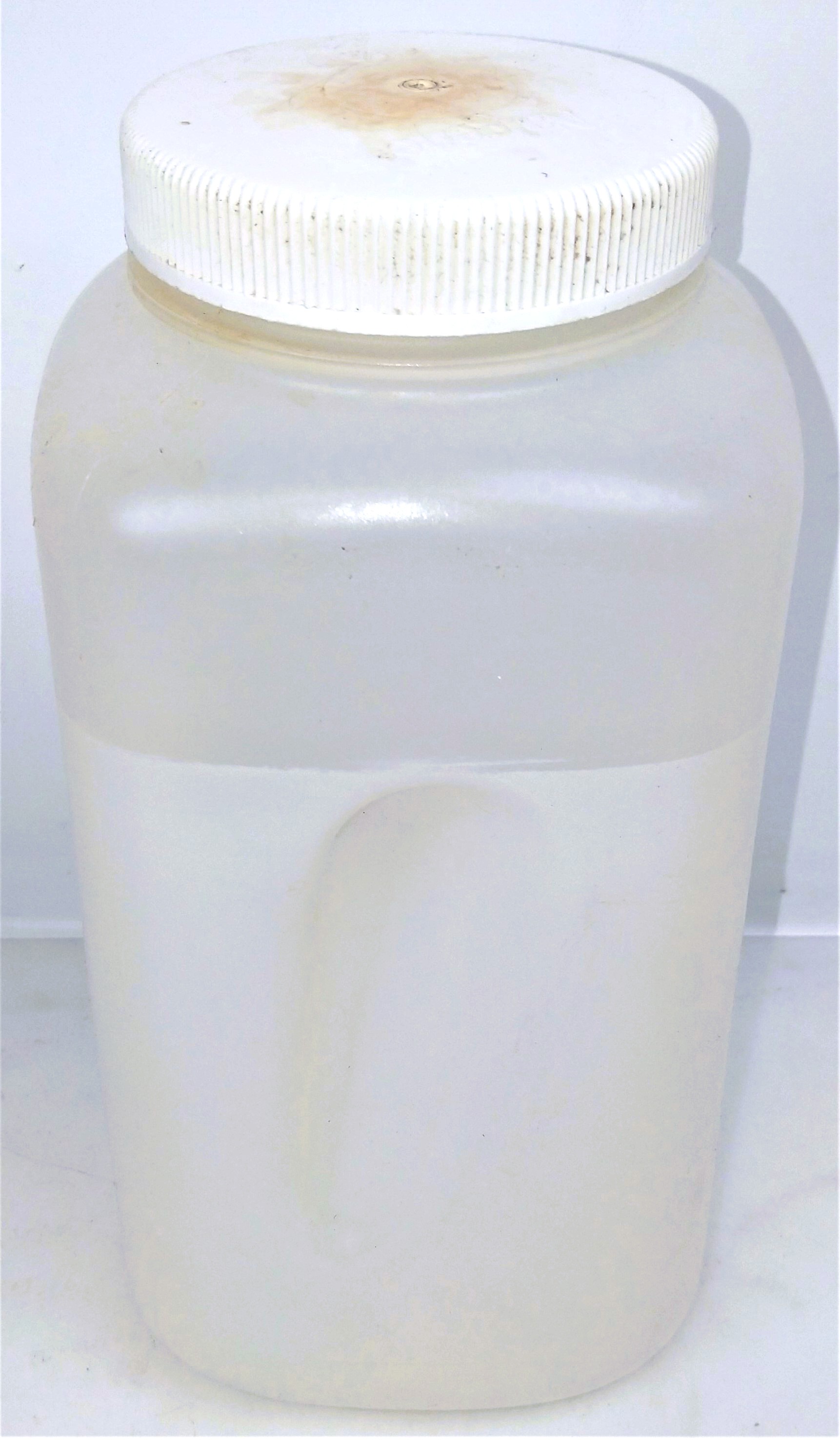 Used Nalgene 2122-0010 Wide-Mouth Square 4L Sample Bottle with Closure
