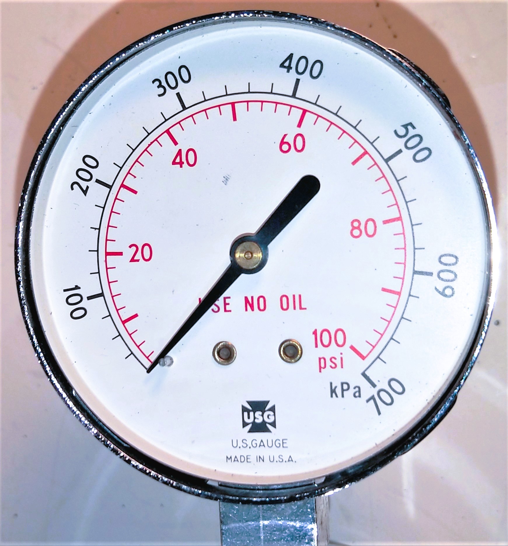 Used Oxweld Trimline R-77 75-580 Dual Stage Stainless-Steel Regulator (CGA 580)