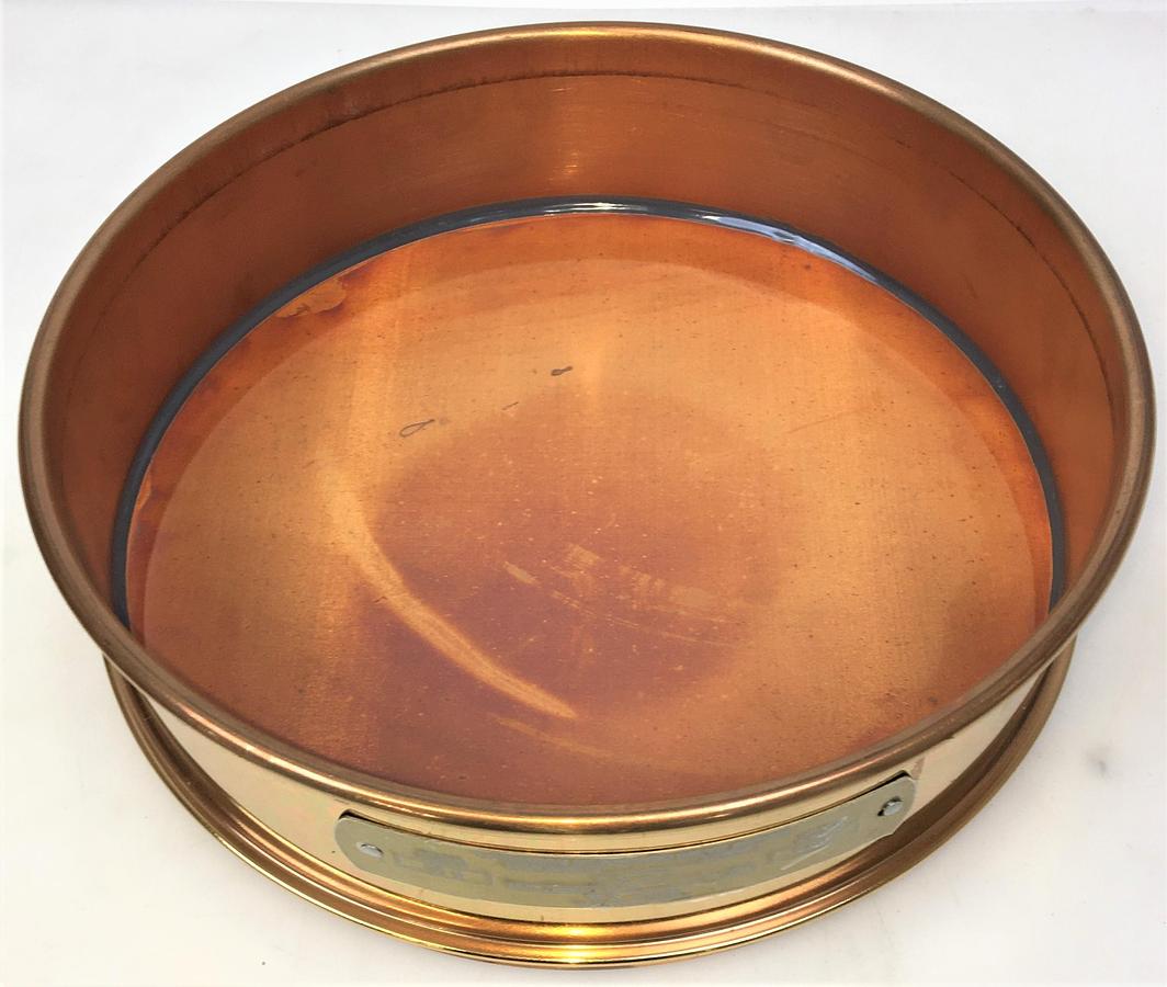 New Open Box Tyler #270 Brass 12" Sieve (75μm)