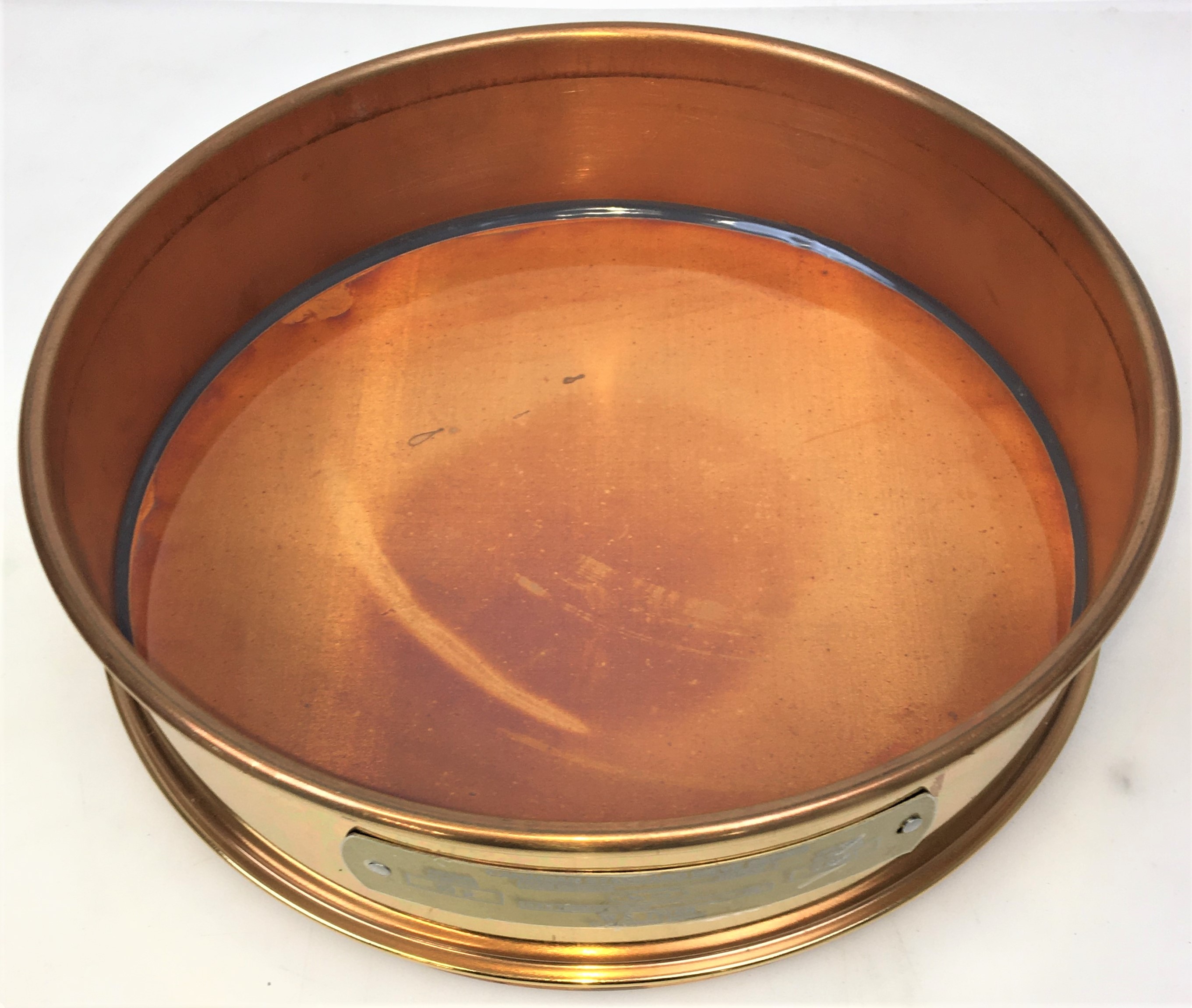 New Open Box Tyler #270 Brass 12" Sieve (75μm)