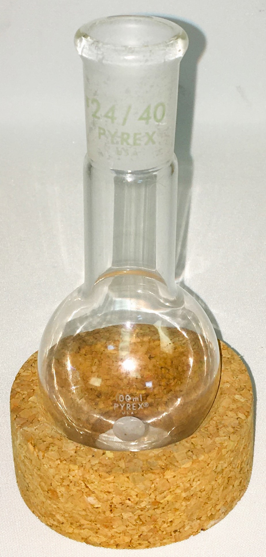 Used Corning PYREX 3405 Volatile Oil 100mL Distillation Apparatus for Oils Lighter Than Water