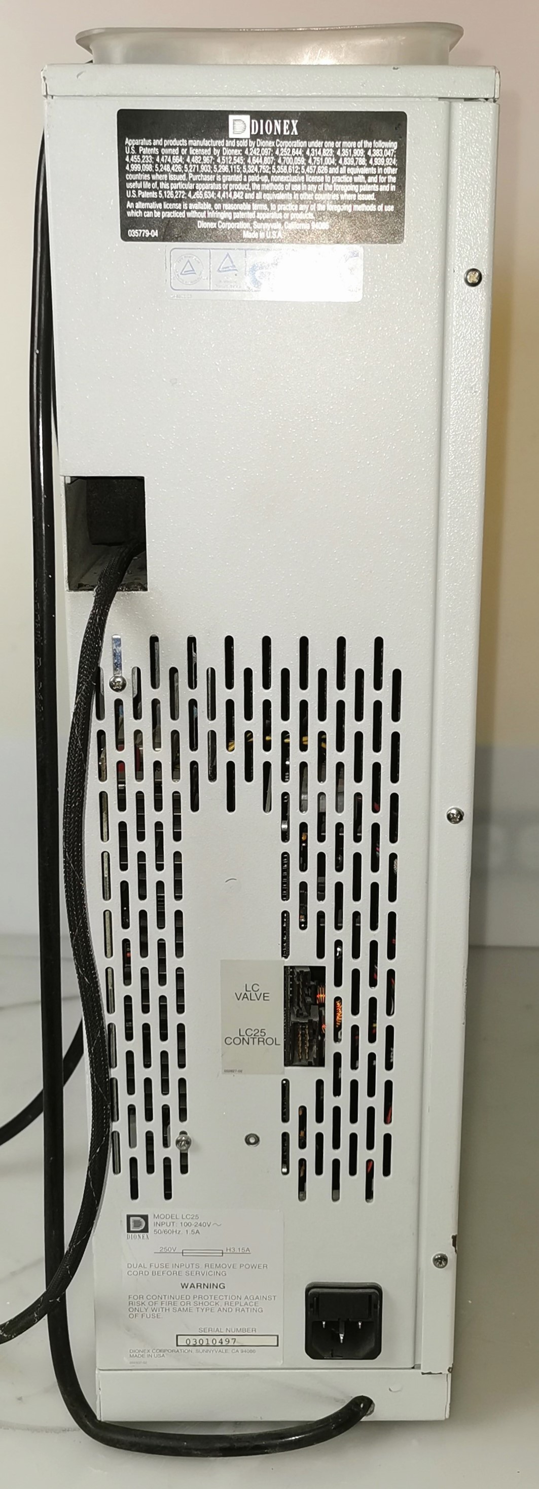 Used Dionex ED50 Electrochemical Detector with LC25 Chromatography Oven