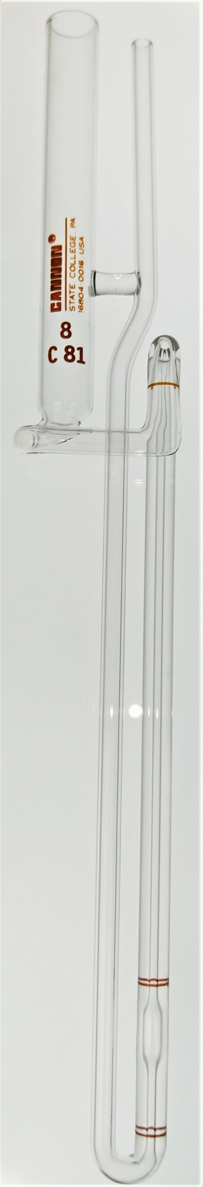 New Open Box Cannon ZCAC-8 (9723-S71) Zeitfuchs Cross-Arm Viscometer Tube (Size 8)