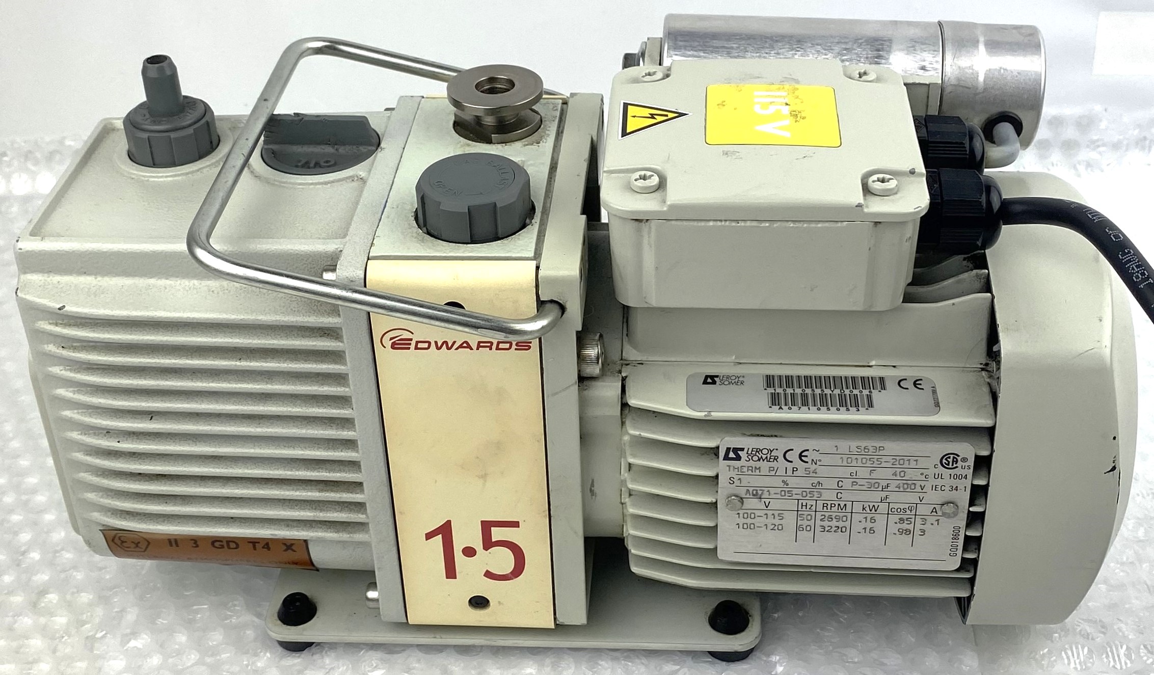 Used Edwards E2M1.5 (Agilent G1099-80023) Rotary Vacuum Pump (1.2cfm)