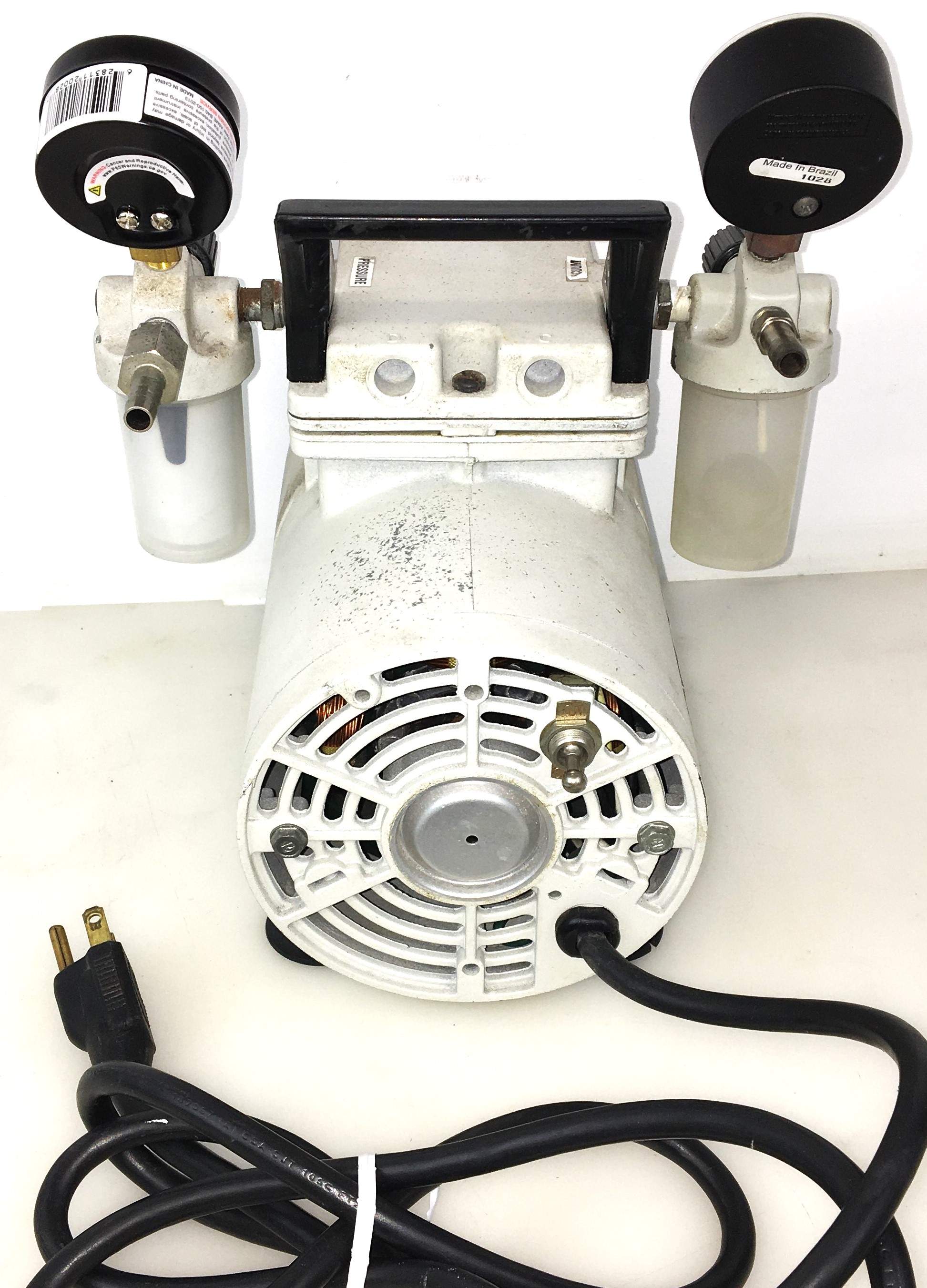 Used Welch 2522B-01 Oil-Free Piston Vacuum Pump - 25.6"Hg