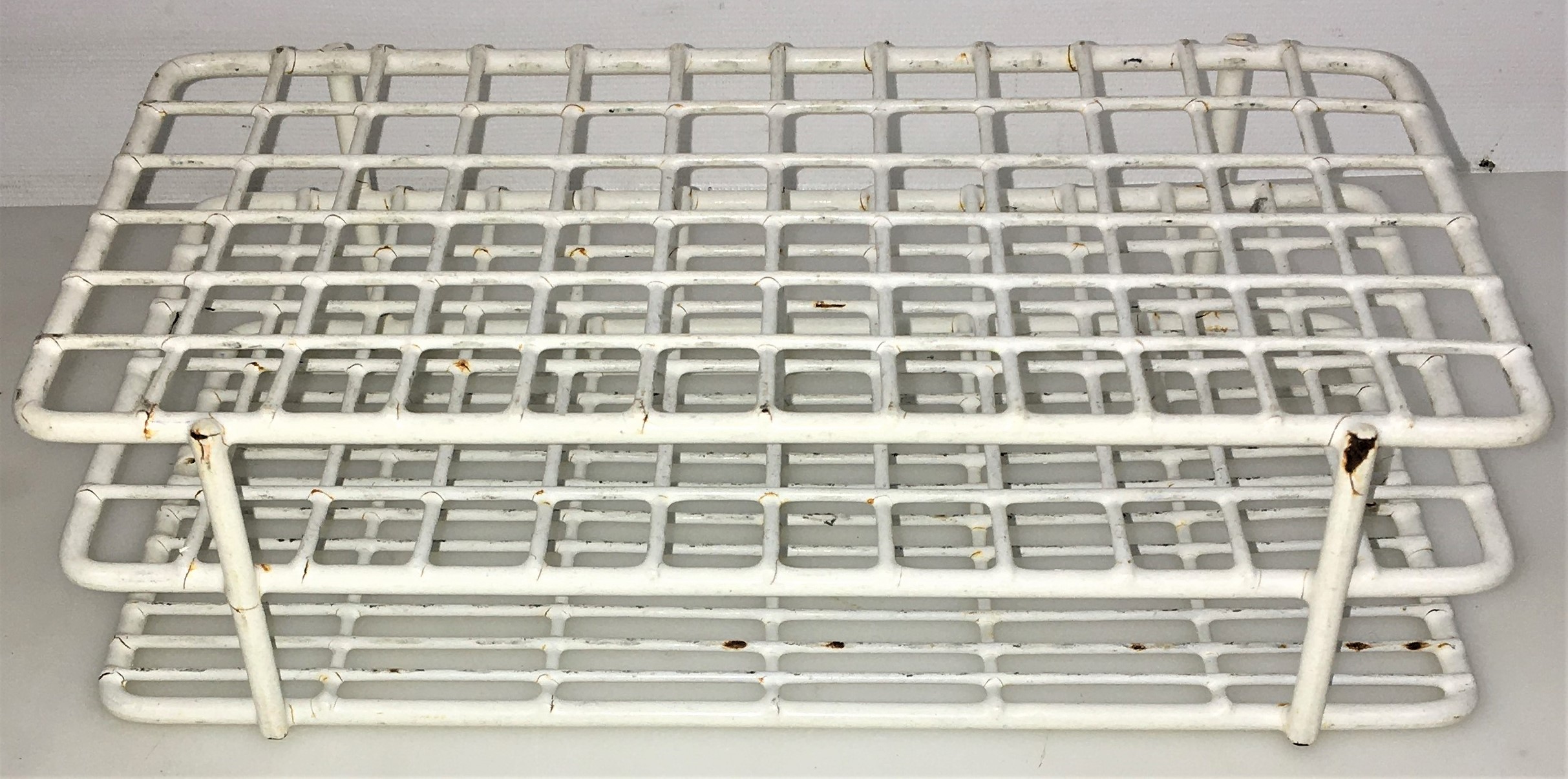 Used Epoxy Coated Wire Centrifuge Tube or Culture Tube Rack