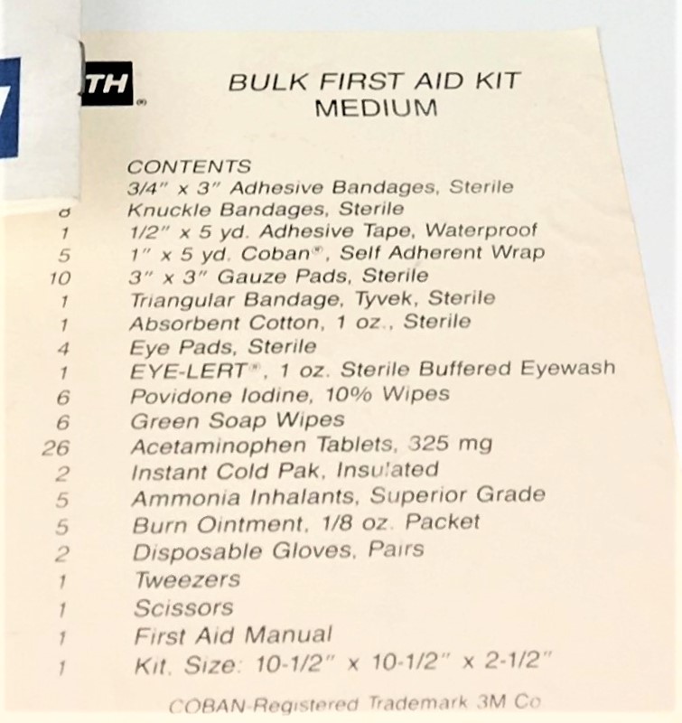 Used North 50 Bulk First Aid Kit for Sale at Chemistry RG Consultant Inc