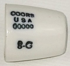 New Open Box CoorsTek 60101 Porcelain High-Form Crucible - 1.3mL