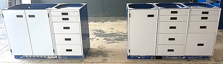 Used Metal Laboratory Cabinetry (9 Linear Ft)