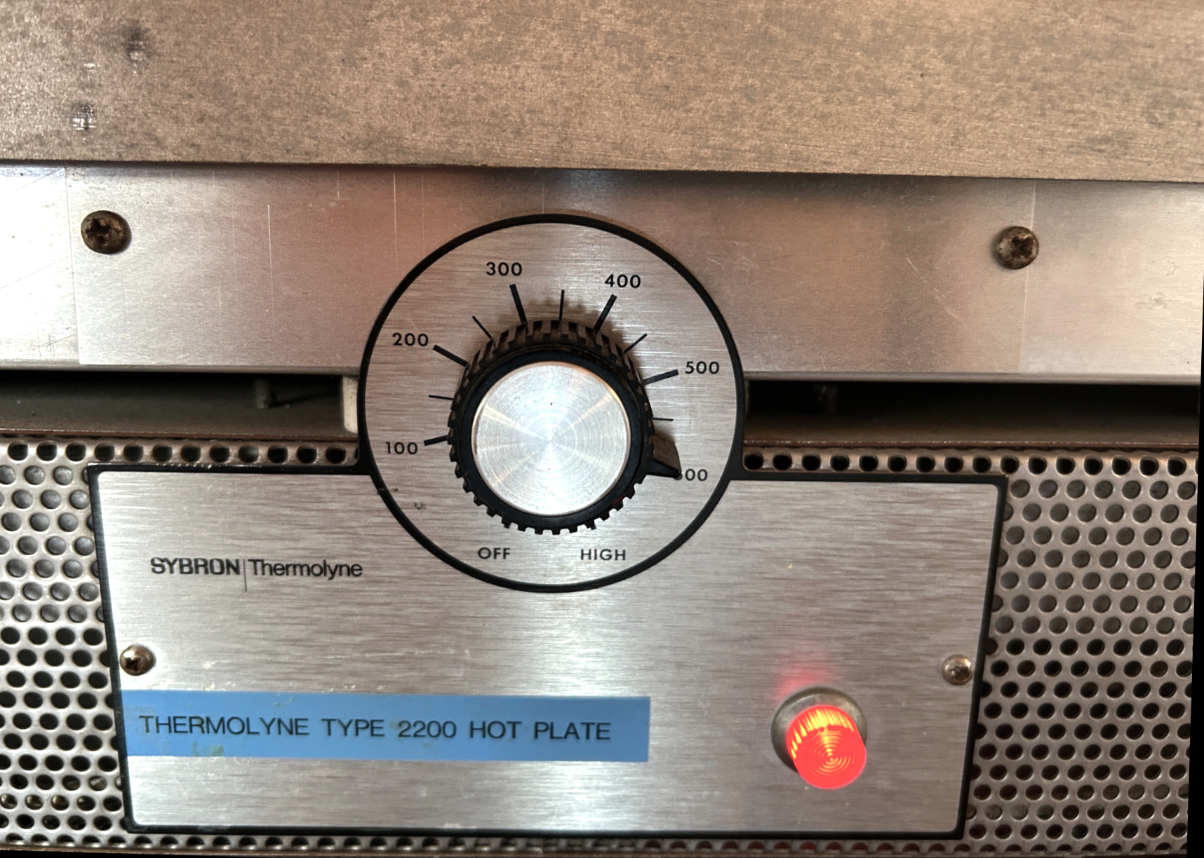 Used Thermolyne Type 2200 (HP-A2245M) Aluminum Top Hot Plate (24" x 12" Plate)