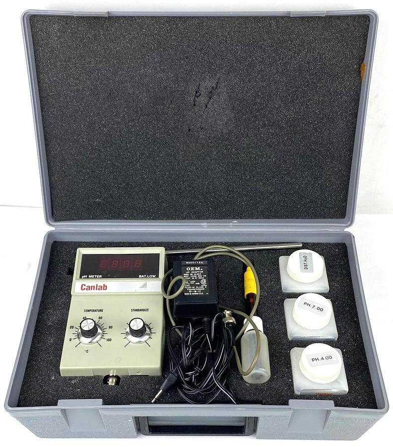 Used Canlab 607 Portable pH-Temperature Meter