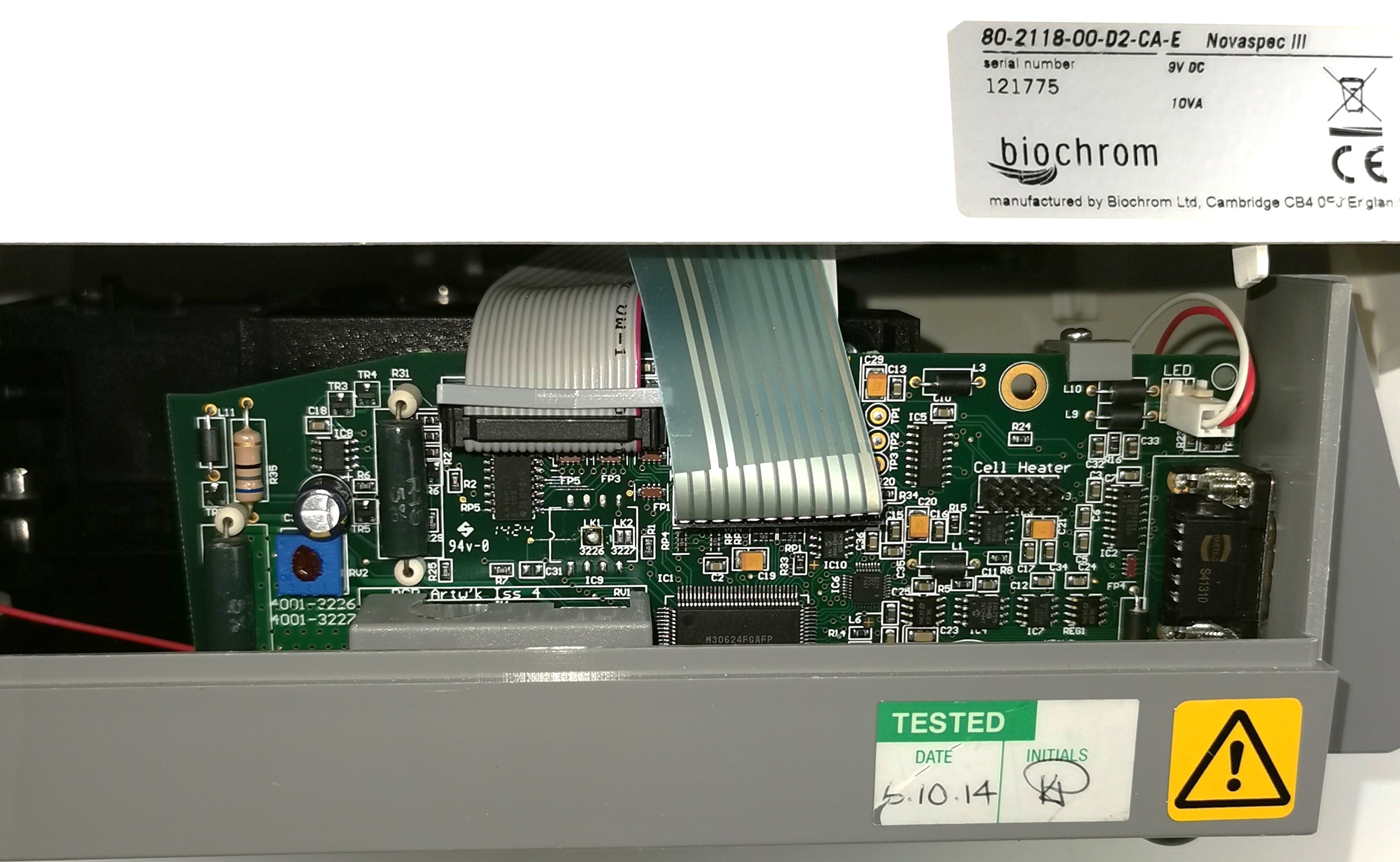 As is Biochrom Novaspec III Visible Spectrophotometer (330 to 830nm)