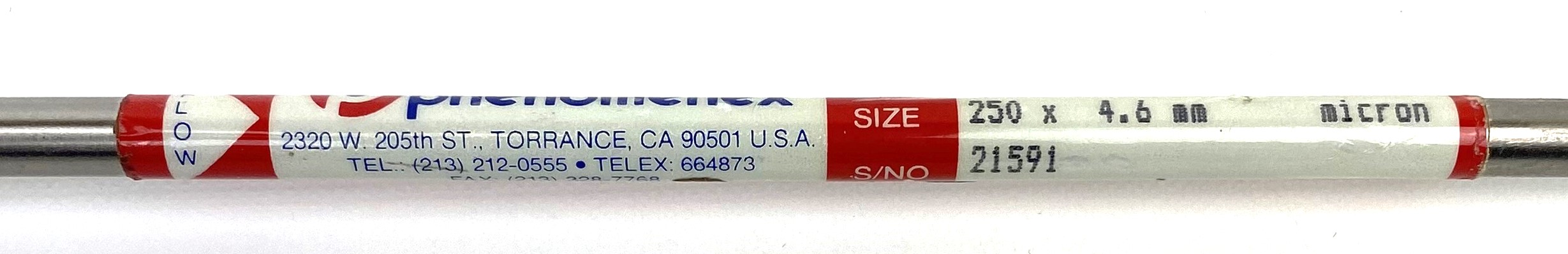 Used Phenomenex Spherisorb 5 CN LC Column (25 cm × 4.6 mm x 5µm)