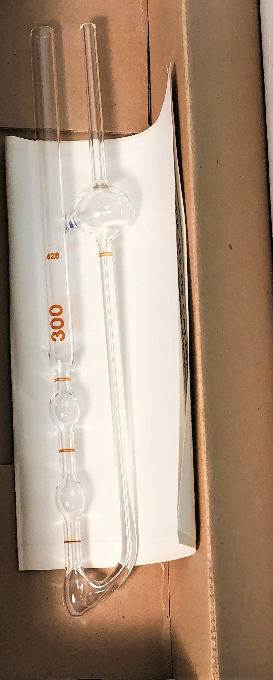 New Open Box Cannon-Fenske CFOC-300 (9721-F68) Certified Opaque Viscometer Tube (Size 300)