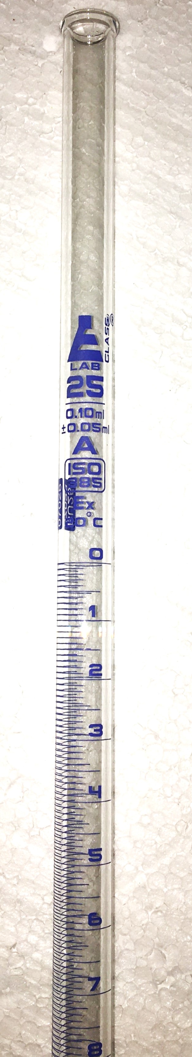 New Open Box Eisco CH0240B Class A 25mL Buret