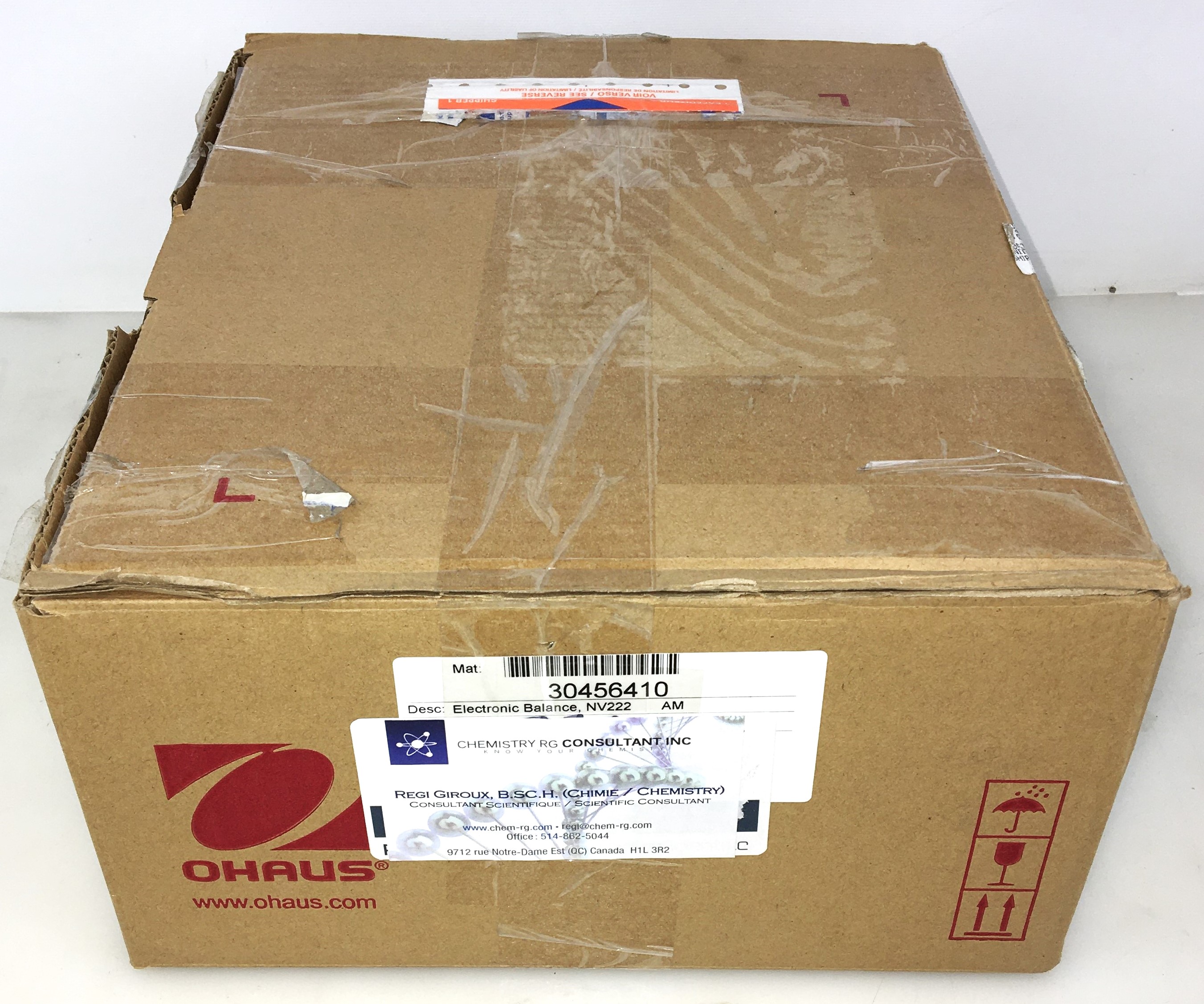 New Open Box Ohaus Navigator NV222 Portable Balance (220g x 0.01g) 