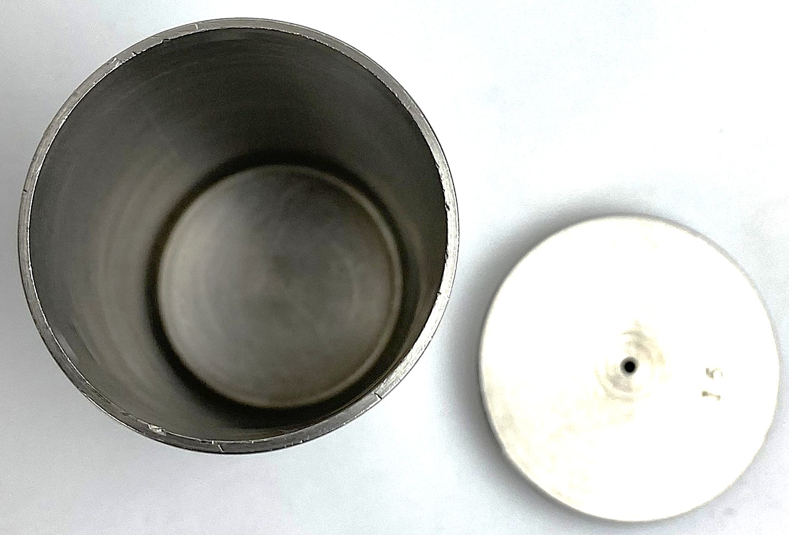 Used Gardco WG-SS-100/C Stainless-Steel 100mL Specific Gravity Cup