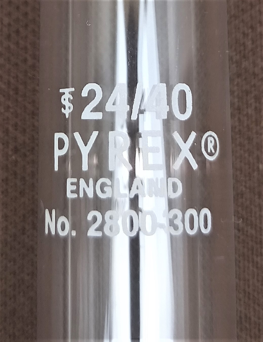 Used Corning PYREX 2800-300 (and Equivalent) Liebig-West Condenser (300mm)