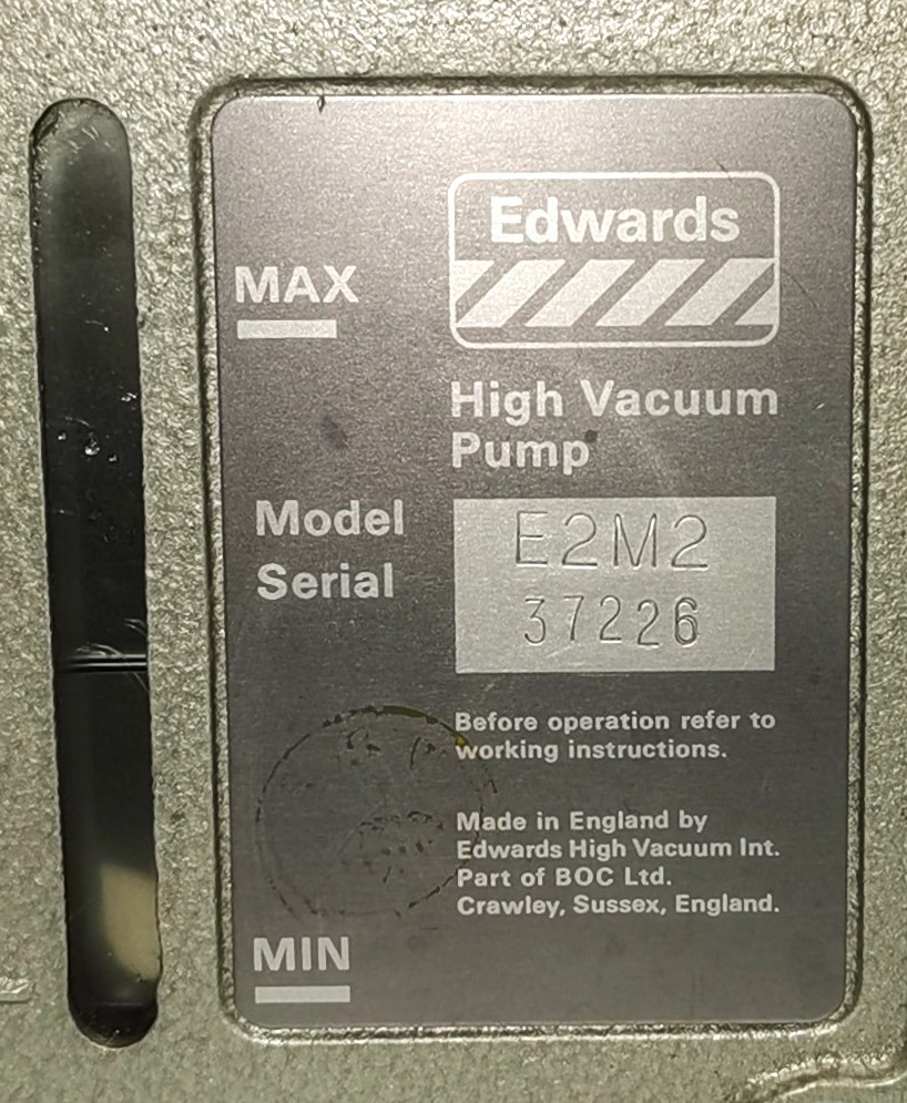 Used Edwards E2M2 Rotary Vacuum Pump (2cfm)