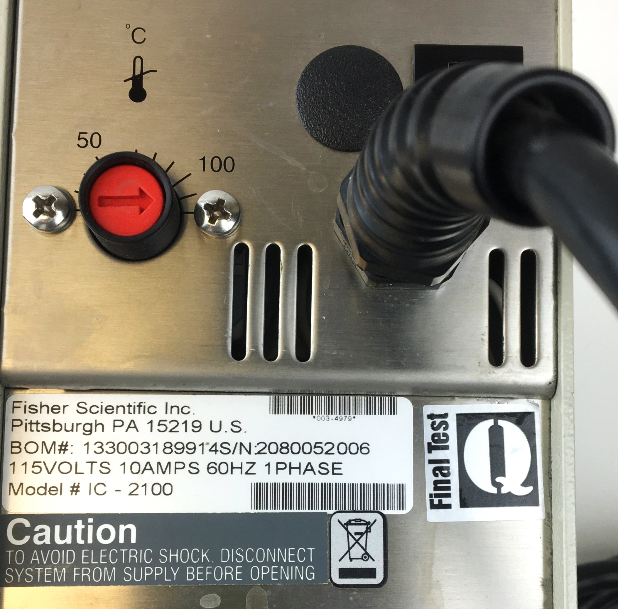 Used Fisher Isotemp 2100 Immersion Circulator