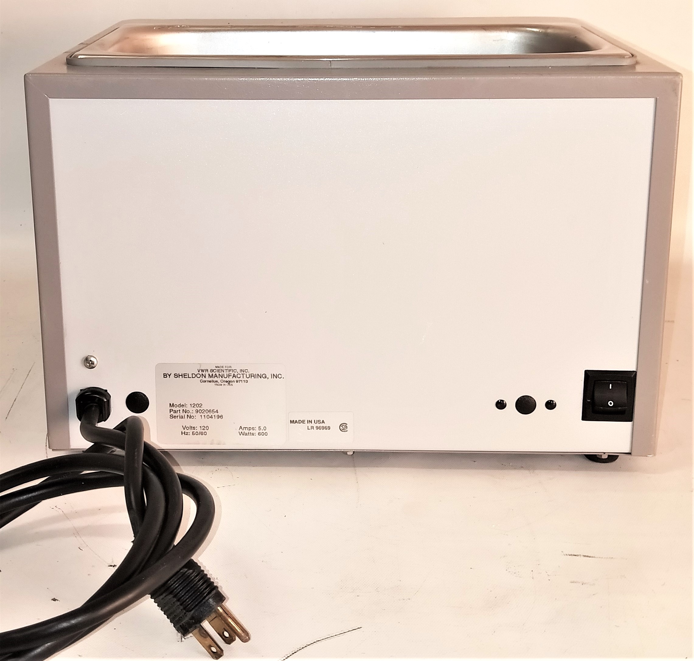 Used VWR (Shel-Lab) 1202 Water Bath (2L)