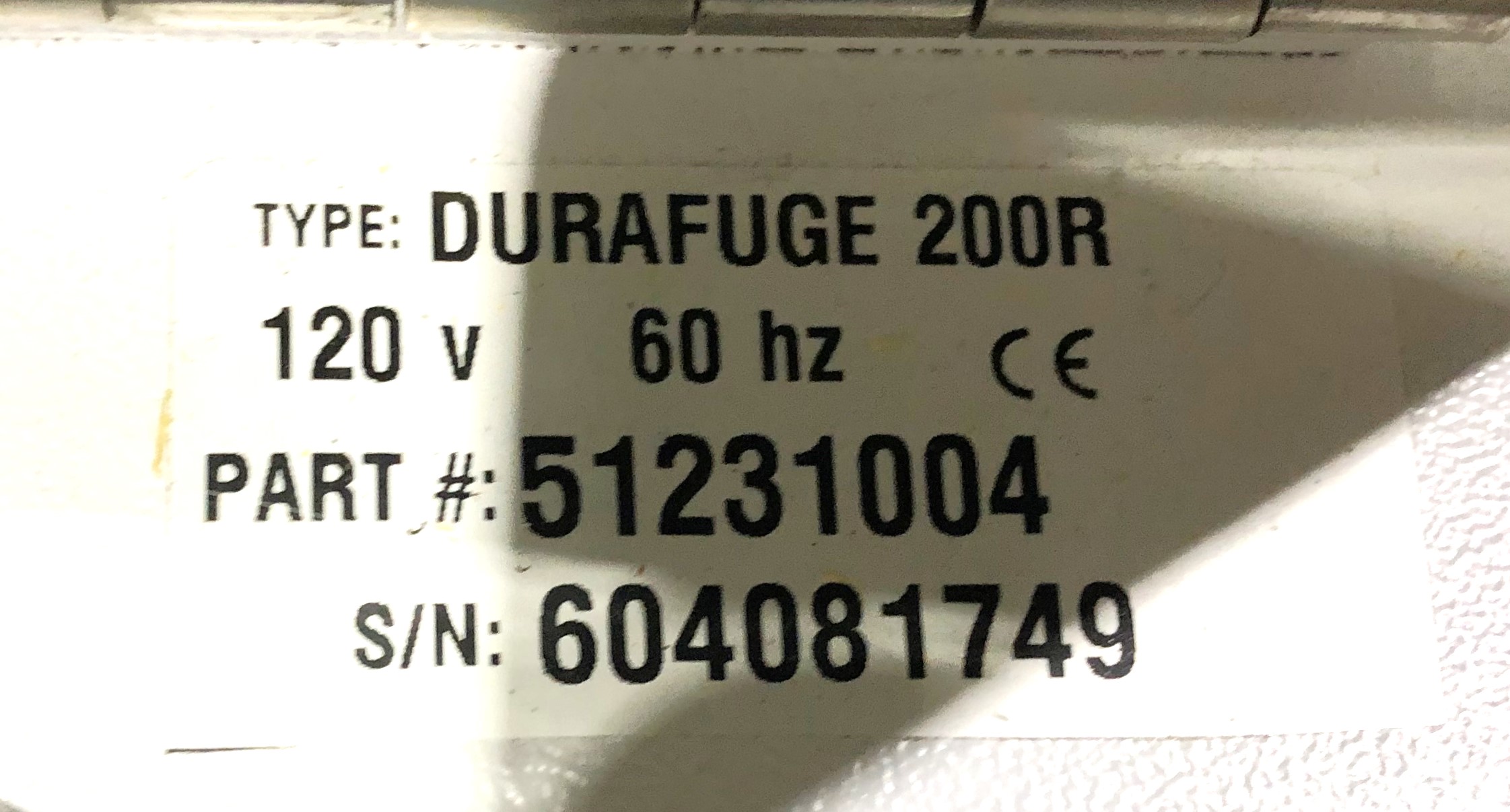 Used Precision Durafuge 200R Refrigerated Centrifuge with Rotor and Accessories - 4 x 190mL