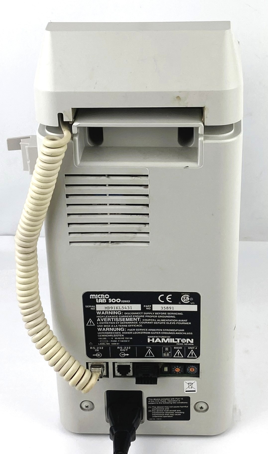 Used Hamilton MICROLAB 530B Dilutor with Keypad Controller
