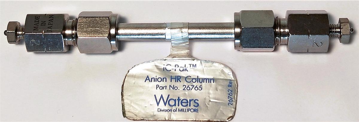 Used Waters IC-Pak Anion HR 26765 Column (75mm × 4.6 mm x 6µm)