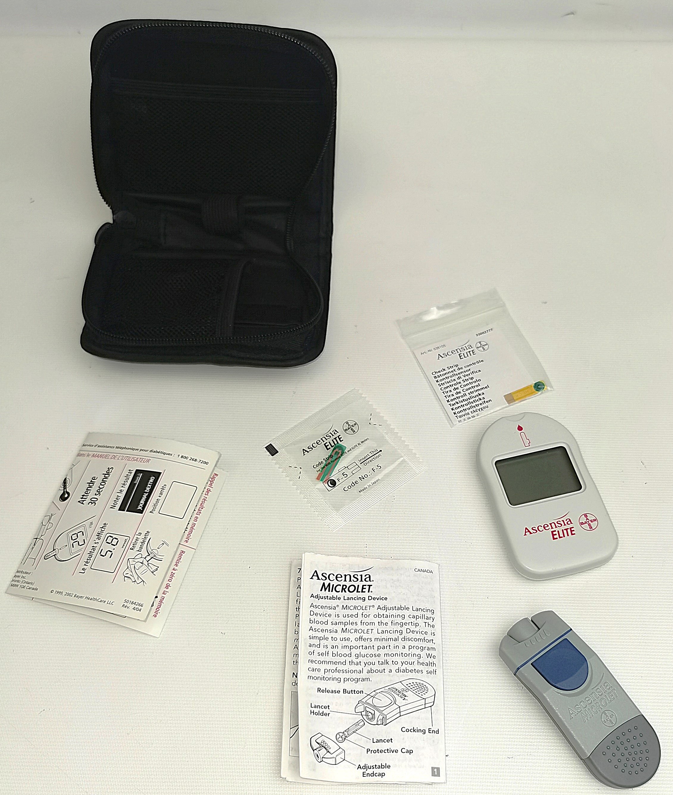 Used Bayer Ascensia Elite Blood Glucose Meter