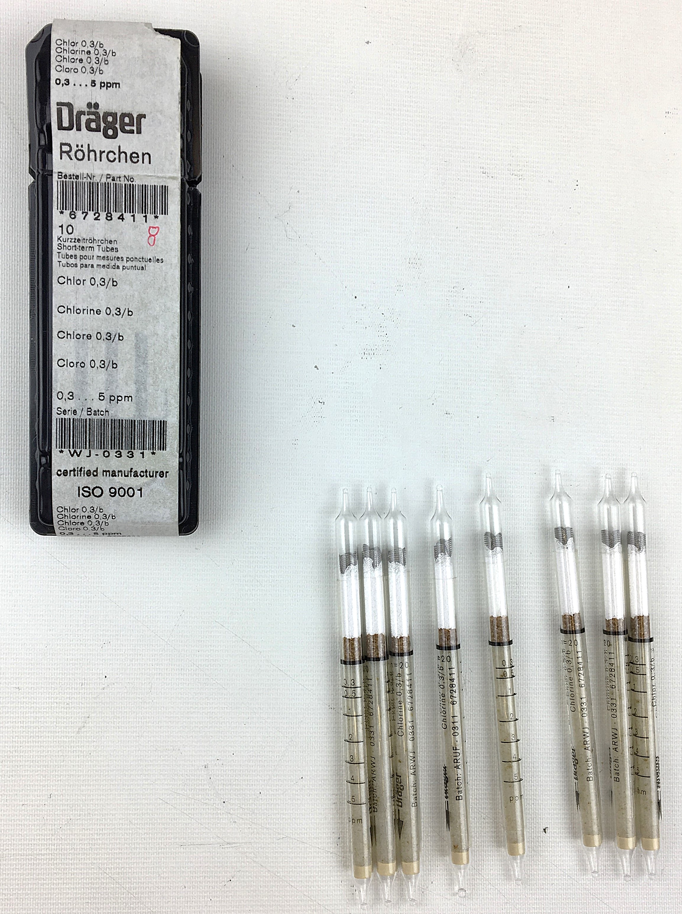 Used Drager Model 31 Multi-Gas Detector Pump with Assorted Tubes