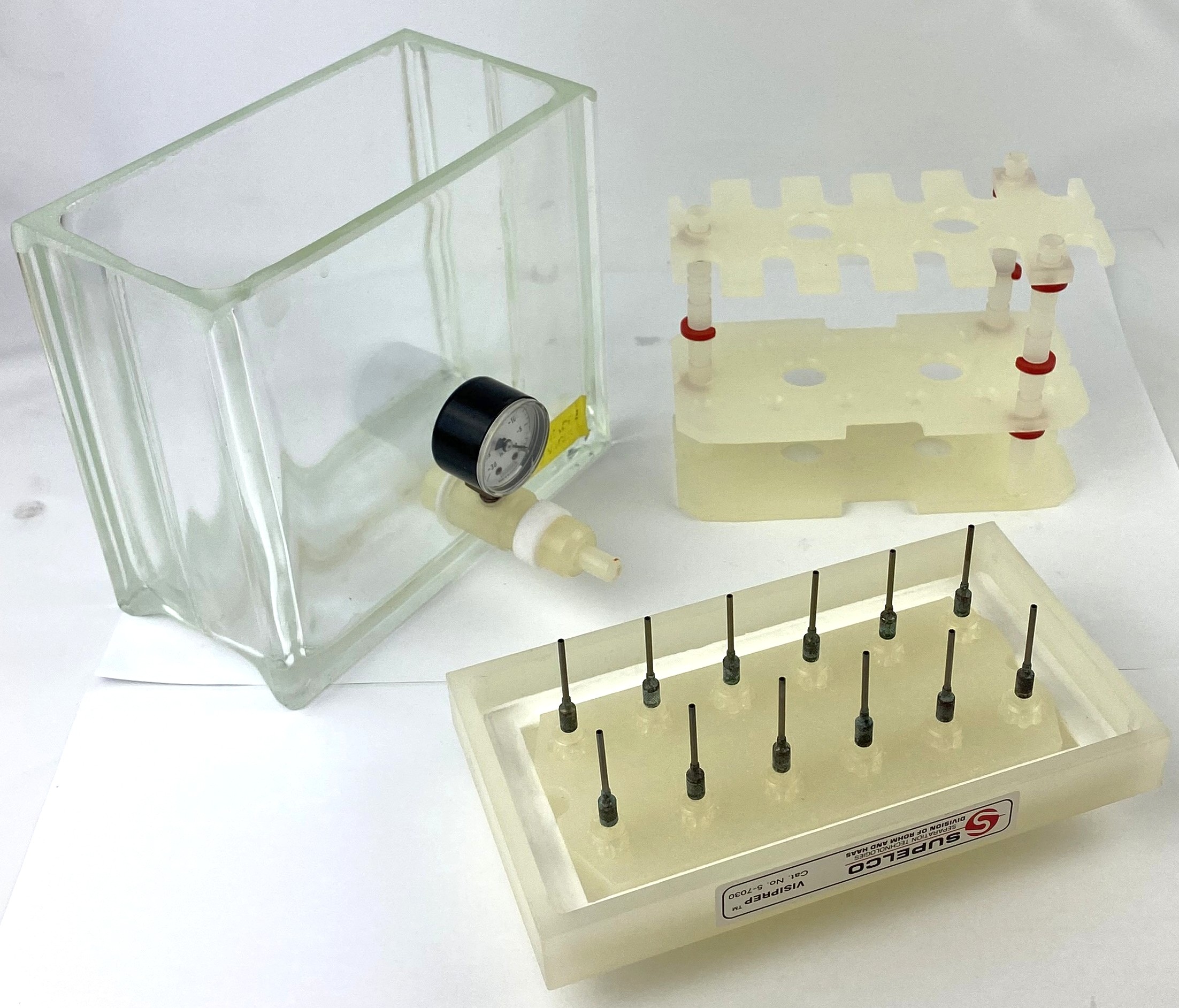 Used Supelco Visiprep 12-Port Vacuum Manifold for Solid Phase Extraction